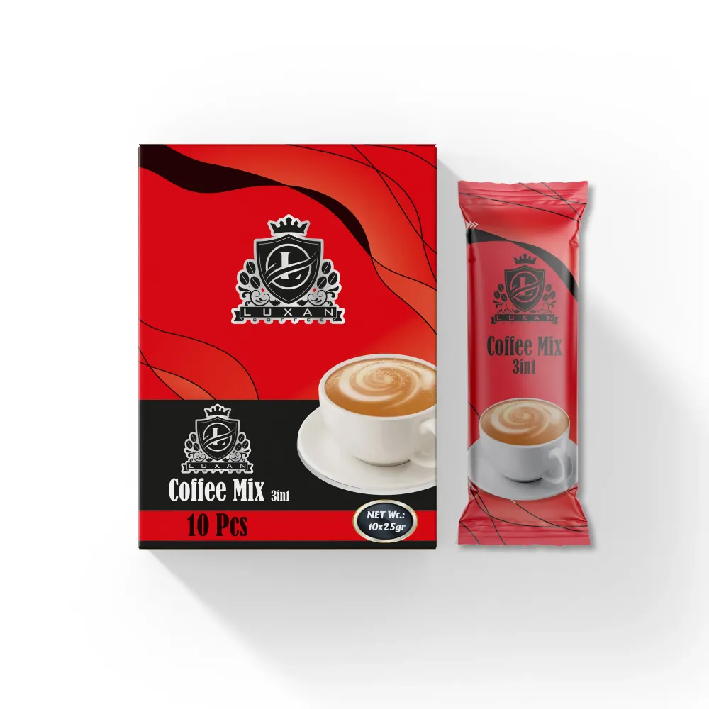 کافی میکس ساشه‌ای لوکسان جعبه 10 تایی