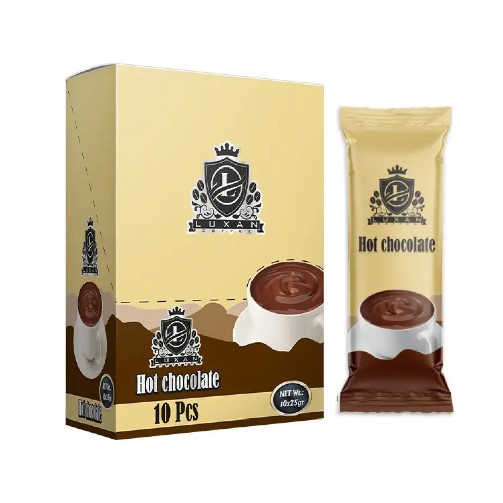 هات چاکلت ساشه‌ای لوکسان جعبه 10 تایی